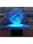 3D Yoga Dansçısı Gece Işığı Dokunmatik Anahtar 7 Renk Değiştirme LED (Yurt Dışından) 1