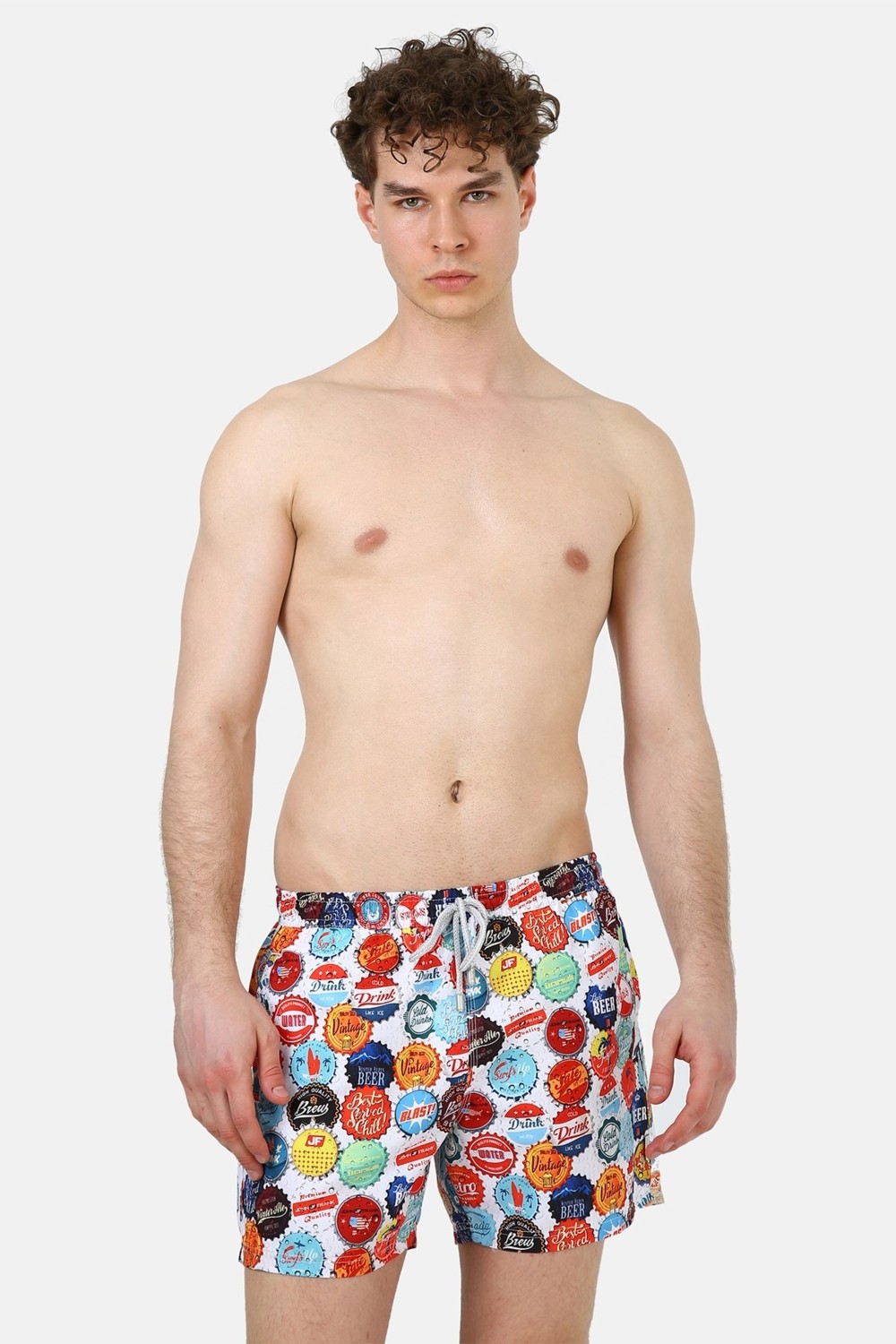 John Frank Deniz Şortu All Over Cepli Mayo Short Erkek Mayo Short JFSSSW37BEERCAP