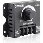 Alkatronik Dc 12V 24V 30A LED Sürücü Dimmer 360W 720W Voltaj Ayarlı Ampul