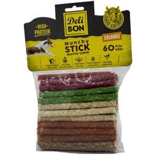 Delibon Deri Munchy Çubuk Orta Boy 60LI Paket Karışık Renk