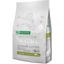 Nature's Protection Junior Beyaz Balıklı Tahılsız Beyaz Tüylü Küçük Irk Yavru Köpek Maması 1.5 kg