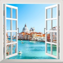Sticker Art Pencere Poster Duvar Kağıdı Büyük Kanal Yapışkanlı Sticker