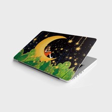 Sticker Art Laptop Sticker Bilgisayar Notebook Pc Kaplama Etiketi Ay Yıldız Kız