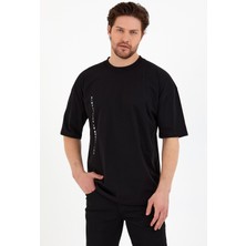 Think Simple Erkek Oversize Basic T-Shirt - Siyah