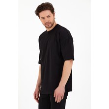 Think Simple Erkek Oversize Basic T-Shirt - Siyah