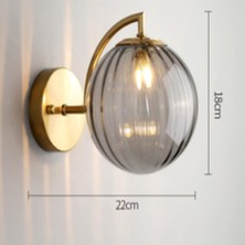 Xinh Oturma Odası Arka Plan Duvar Lambası Yaratıcı Vitray Topu Duvar Lambası Modern Minimalist Koridor Yatak Odası Başucu Lambası (Ampul Dahil Değil) (Yurt Dışından)
