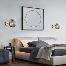 Xinh Oturma Odası Arka Plan Duvar Lambası Yaratıcı Vitray Topu Duvar Lambası Modern Minimalist Koridor Yatak Odası Başucu Lambası (Ampul Dahil Değil) (Yurt Dışından)