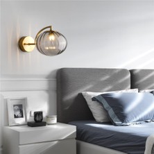 Xinh Oturma Odası Arka Plan Duvar Lambası Yaratıcı Vitray Topu Duvar Lambası Modern Minimalist Koridor Yatak Odası Başucu Lambası (Ampul Dahil Değil) (Yurt Dışından)