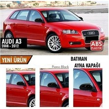 Ebal Oto Audi A3 8p Batman Yarasa Ayna Kapağı Piano Black / 2008-2012