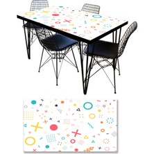 Sticker Art Masa Kaplama Folyosu Mobilya Masa Kaplama Folyoları Geometrik Şekiller