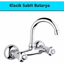 Alife Klasik Sabit Banyo Mutfak Lavabo Batarya