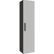 Kale Gris 40 cm Siyah-Gri Boy Dolabı