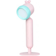 Çocuk Sevimli ve Eğlenceli USB Şarj Öğrenme Okuma Lambası (Pembe)