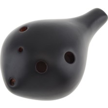 Ocarina 6 Delik Alto Tonec Ocarina Seramik Siyah Çömlekçilik Buz Çatlak Flüt Enstrüman Asmak Halat ile 4 Renkler Opsiyonel Ocarina | Piccolo(Yurt Dışından)