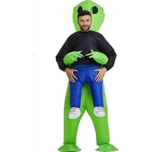 Yetişkin Şişme Alien Kostüm Komik Cadılar Bayramı Kostüm Cosplay