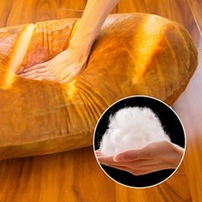 60 cm 3D Simülasyon Ekmek Şekli Yastık Yumuşak Lomber Geri Yastık Komik Gıda Peluş Doldurulmuş Oyuncak Ev Dekor Için | Peluş Yastıklar