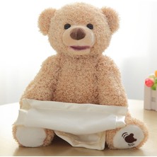 30 cm Teddy Bear Play Peluş Gizle Elektrikli Müzik Çocuk Bebek Hediye Çocuk Oyuncak