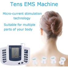 Elektronik Onlar Ems Kas Stimülatörü Darbe Akupunktur Masaj Terapisi Sırt Boyun Için Tam Vücut Masajı 16 Pedler Rusça / Ingilizce (Cihaz Seti)