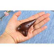 Ocarina 6 Delik Küçük Ocarina Soprano C Ton Acemi Ocarina Turist Hatıra Öğretim Ocarina Seramik Kolye | Ocarina