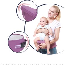 Lüks 9 In 1 Bebek Taşıyıcı Ergonomik Taşıyıcı Sırt Çantası Yenidoğan Için Hipseat ve Önleme O Tip Bacaklar Sling Baby Kangurular Yeni Doğan | Bebek Kanguru | Sling Babybaby Sling Kanguru (Mor)