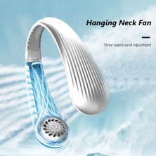 Xinhang Mini Boyun Fan Taşınabilir USB Şarj Edilebilir Bladeless Asılı Fanlar Hava Soğutucu Giyilebilir Boyun Bandı Hayranları Ev Açık Sessiz Radyatör | Hayranları