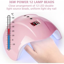 36 W LED Tırnak Kurutucu Lambası Kızılötesi Sensör 12 Leds Nail Art Kurutucu Manikür 30 S / 60 S / 99 S Manikür Kür Lambası USB Tırnak Uv Lamba | Tırnak Kurutucular