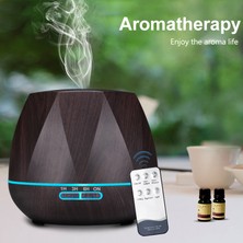 500 ml Uzaktan Kumanda Hava Nemlendirici Uçucu Yağ Difüzör Humidificador Mist Maker LED Aroma Difüzör Aromaterapi | Nemlendiriciler(Yurt Dışından)