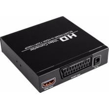 Scart HDMI HDMI Dönüştürücü Tam Hd 1080 P Dijital Yüksek Çözünürlüklü Video Konverter Ab / Abd Güç Fiş Adaptörü Hdtv Hd | HDMI Kabloları