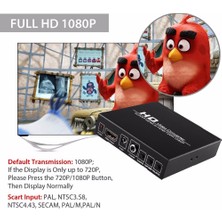 Scart HDMI HDMI Dönüştürücü Tam Hd 1080 P Dijital Yüksek Çözünürlüklü Video Konverter Ab / Abd Güç Fiş Adaptörü Hdtv Hd | HDMI Kabloları