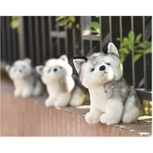 Xinhang Sibirya Husky Peluş Oyuncak - Gri (Yurt Dışından)