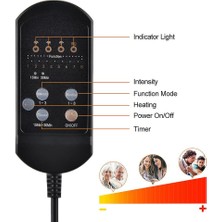Elektrikli Titreşimli Araba Masaj Masaj Sandalye Mat Taşınabilir Masaj Yastık Ev Kızılötesi Isıtma Geri Vibratör Masaj Pedleri (Ingiltere)