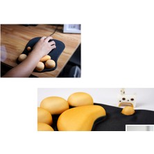 Sevimli Kedi Pençe Mouse Pad Ofis Silikon Yaratıcı Kedi Pençe Bilek Pad Mouse Pad ile Bilek Dinlenme | Fare Pedleri Siyah