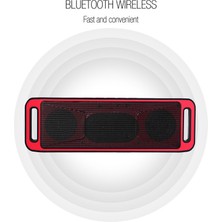 Taşınabilir Kablosuz Açık Bluetooth Hoparlörler Bas Stereo Ses Subwoofer Fm Radyo Mp3 Çalar Bilgisayar Akıllı Telefonlar Için USB Tf | Taşınabilir Hoparlörler (Kırmızı)