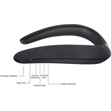 Boyun Bluetooth Hoparlör Kablosuz Mp3 Çalar Güylenebilir Subwoofer Magic Bluetooth Moda Spor Hoparlör Dj Ses | Taşınabilir Hoparlörler (Siyah)