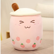 24 cm Kabarcık Çay Peluş Oyuncak Dolması Gıda Süt Çay Yumuşak Bebek Boba Peluş Meyve Çay Bardağı Yastık Yastık Çocuk Oyuncakları Doğum Günü Hediyesi | Doldurulmuş ve peluş Hayvanlar (Pembe)