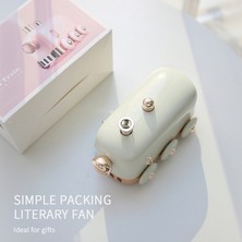 300 ml Ultrasonik Nemlendirici Retro Mini Tren USB Aroma Hava Difüzör Uçucu Yağ Mist Maker Renkli LED Işık ile Sisleyici | Nemlendiriciler (Yeşil)