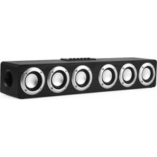 Xhang Ahşap Ses Bar Ses Merkezi Bluetooth Hoparlör Kutusu Ev Sineması Sistemi Subwoofer Soundbar ile Hoparlörler Için Woofers | Soundbar (Siyah Ahşap Tahıl)