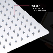 Xhang 304 Paslanmaz Çelik Perakende Cilalı Krom Banyo Kare Yağmur Duş Başlığı Tavan Duvar Üst Püskürtücü | Duş Başlıkları