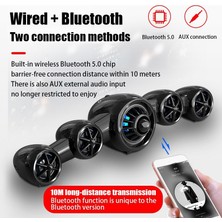 Xhang USB Bluetooth 5.0 Hoparlör Bar Stereo Subwoofer Pc Telefon Tablet Için | Taşınabilir Hoparlörler (Siyah)