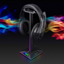 Xhang Kulaklık Standı Kulak Kulaklık Masası Braketi Kulaklık Tutucu Ekran Raf 3.5mm USB Oyunlar Için Gaming Pc Aksesuarları | Kulaklık Aksesuarları