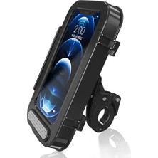 Xhang Su Geçirmez 360 Dönebilen Motosiklet Bisiklet Dağ Bisiklet Telefon Tutucu iPhone 12 Samsung Xiaomi Quad Lock Stand Aksesuarları | Telefon Tutucular ve duruş