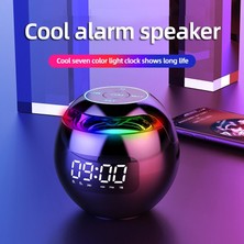 Xhang Taşınabilir Bluetooth Hoparlör Çalar Saat Mini Subwoofer Kart Radyo Küçük Hoparlör Telefon Ses Saat Hoparlör | Taşınabilir Hoparlörler (Siyah)