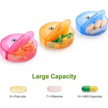 Xhang Homemiyn Haftalık Hap Organizer 7 Gün Günde 2 Kez 2 Kez, Haplar / Vitamin / Balık Yağı / Takviyeleri Için Büyük Günlük Hap Kılıfları Pillboxes (14.5x6.5x6.5cm) (Gri) (Yurt Dışından)