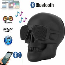 Xhang Kablosuz Bluetooth Hoparlör Kafatası Hoparlör Taşınabilir Mini Stereo Ses Hd Benzersiz Bas HOPARLÖRLER5W Ses Müzik Çalar Destek Tf Kart | Taşınabilir Hoparlörler (Siyah)