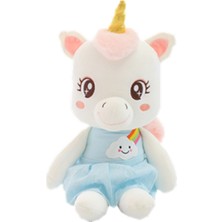 Xhang 1 Adet 35 cm Süper Yumuşak Unicorn Peluş Oyuncak Bebek Oyuncakları Yatay Doldurulmuş Karikatür Unicorn Sıkmak Oyuncak Doğum Günü Hediyesi | Doldurulmuş peluş Hayvanlar(Yurt Dışından)