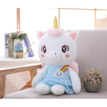 Xhang 1 Adet 35 cm Süper Yumuşak Unicorn Peluş Oyuncak Bebek Oyuncakları Yatay Doldurulmuş Karikatür Unicorn Sıkmak Oyuncak Doğum Günü Hediyesi | Doldurulmuş peluş Hayvanlar(Yurt Dışından)