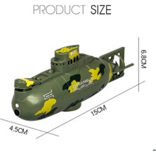 Xhang Rctown 3311M 6ch Hız Radyo Uzaktan Kumanda Elektrikli Mini Rc Denizaltı Tekne Yarışı Tekne Gemi Çocuk Oyuncak | Rc Denizaltı (Yeşil) (Yurt Dışından)