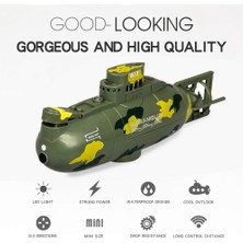 Xhang Rctown 3311M 6ch Hız Radyo Uzaktan Kumanda Elektrikli Mini Rc Denizaltı Tekne Yarışı Tekne Gemi Çocuk Oyuncak | Rc Denizaltı (Yeşil) (Yurt Dışından)