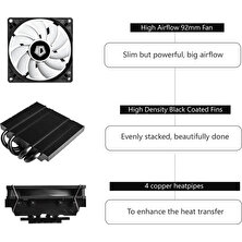Xhang 1 Adet Cpu Soğutucu Sessiz Soğutma Fanı ile Doğrudan Iletişim Heatpipes Ultra Slim Cpu Hava Soğutucu