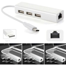 Xhang Ethernet Lan Internet RJ45 Kablo Adaptörü MacBook  typec Tesisi